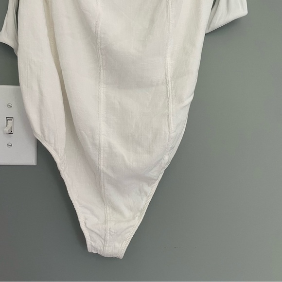 Free People Intimately Lola Bodysuit Ivory Women’s Medium - Picture 5 of 12